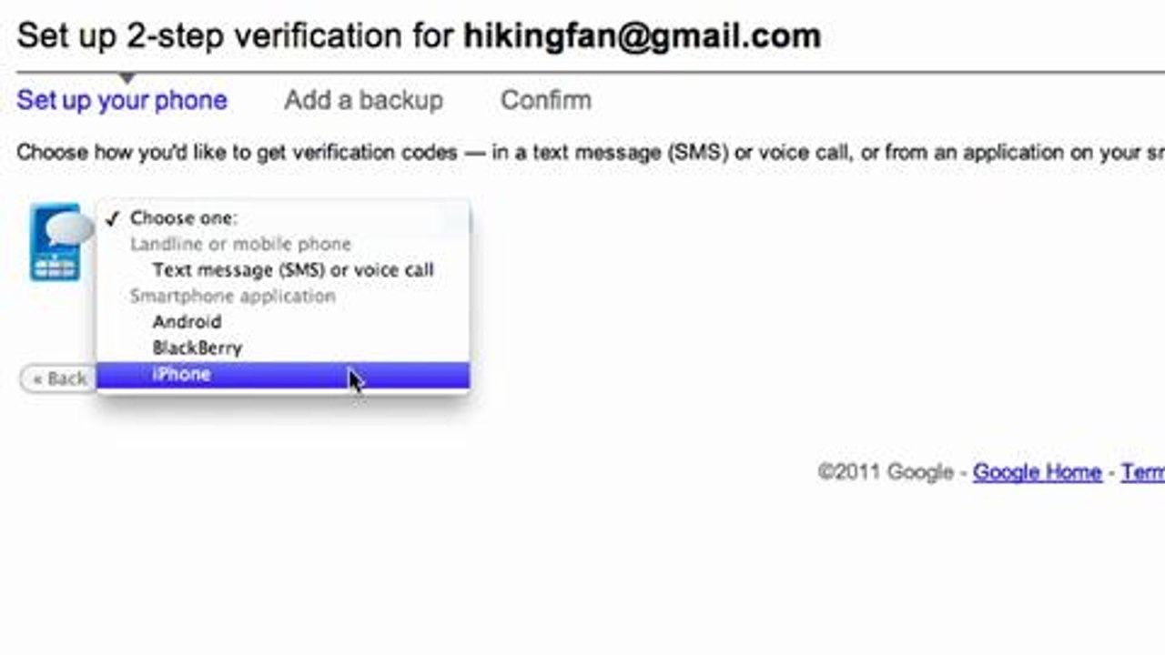 Google Authenticator Using 2-step verification