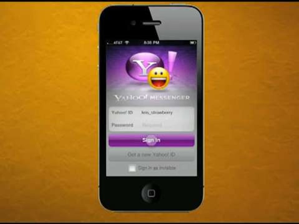 Yahoo! Messenger app for iPhone overview