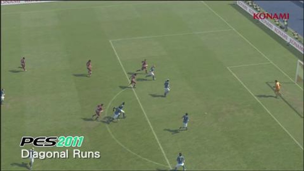 Pro Evolution Soccer 2012 - Diagonal runs