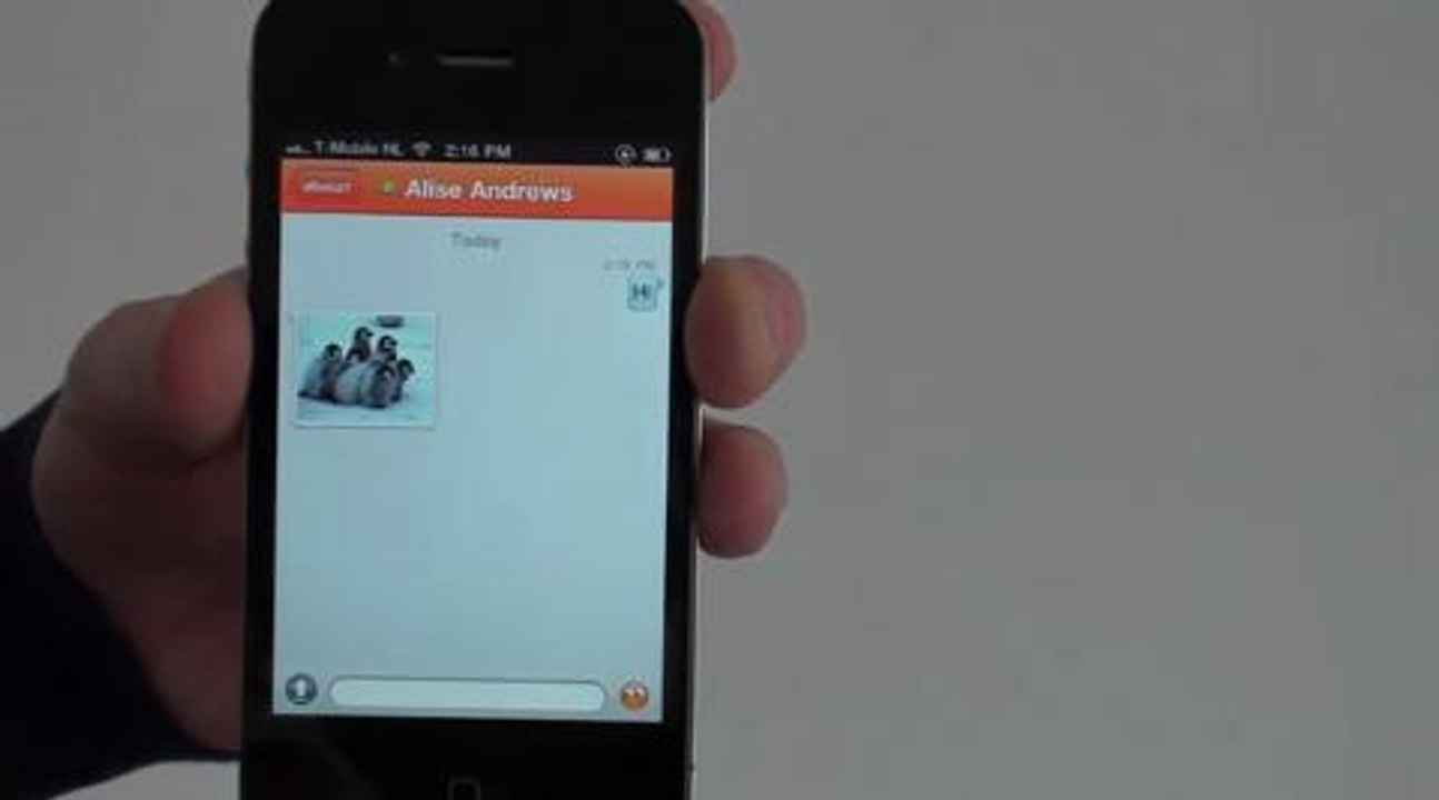 Nimbuzz for iOS demonstration