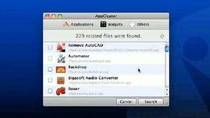 Uninstall apps with AppCleaner