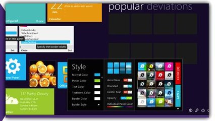 Omnimo, the Windows 8 theme for Rainmeter
