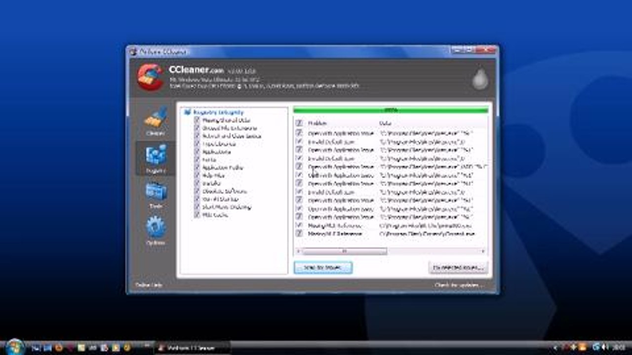 Clean Windows Registry with CCleaner