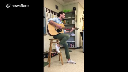 History teacher reveals his hidden talent to students