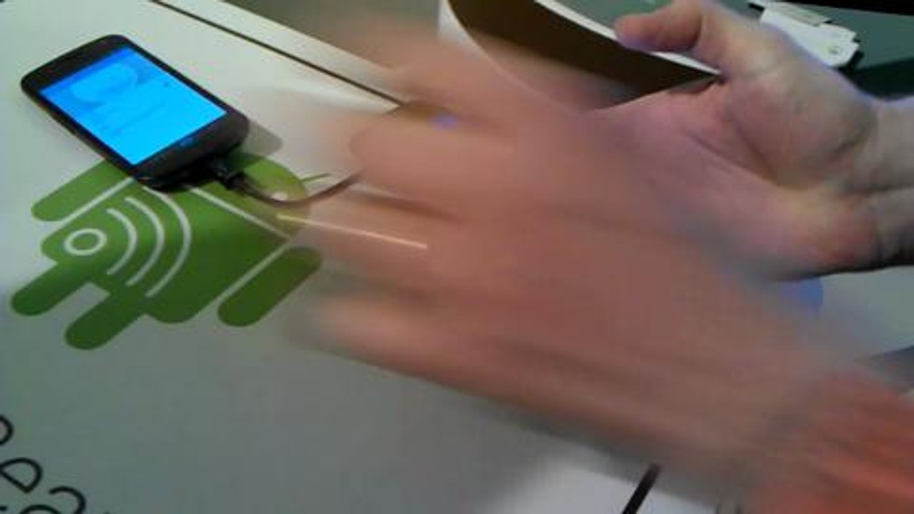 Demonstration von Android Beam