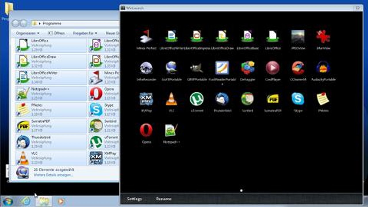 Wie unter Mac OSX Lion: Ein Launchpad für Windows