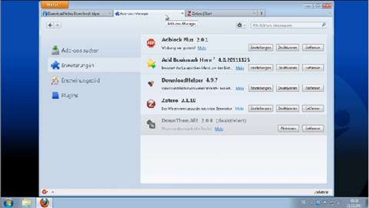 Firefox Add-ons installieren