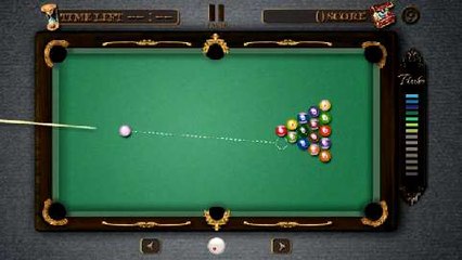 Auf dem Handy Billard spielen
