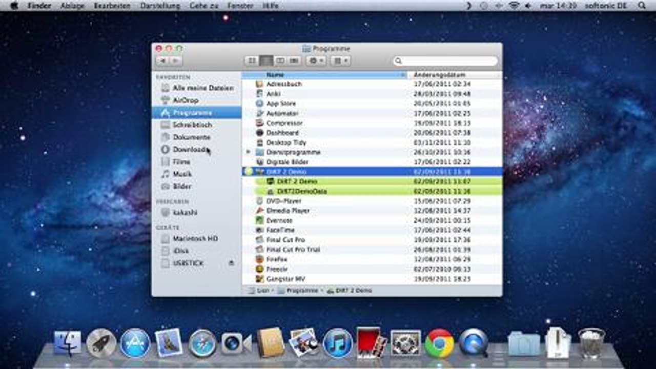 Cut and Paste mit Mac OS X 10.7 Lion