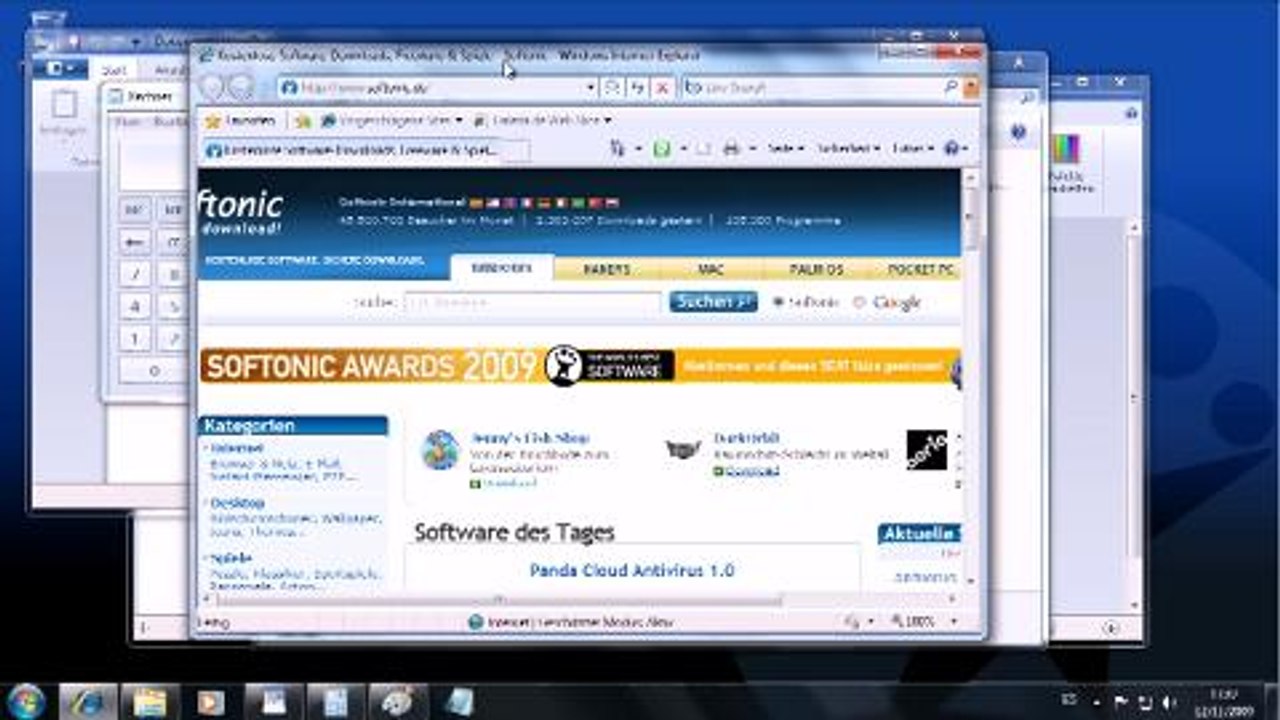 Windows 7 Video - Fenster einfach wegschütteln