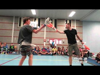Guys Go Head-to-Head in Juggling Fight