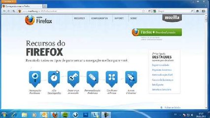 Modo de navegação anônima no Firefox 8