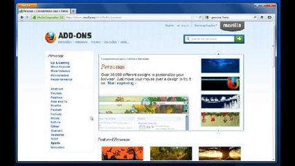 Personas: Como personalizar o Firefox (I)