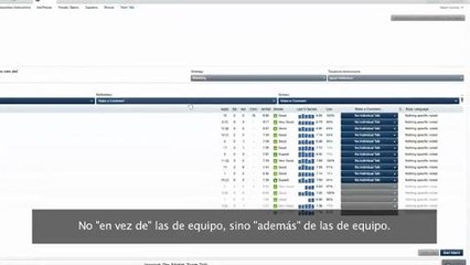 Football Manager 2012 - Charlas de equipo