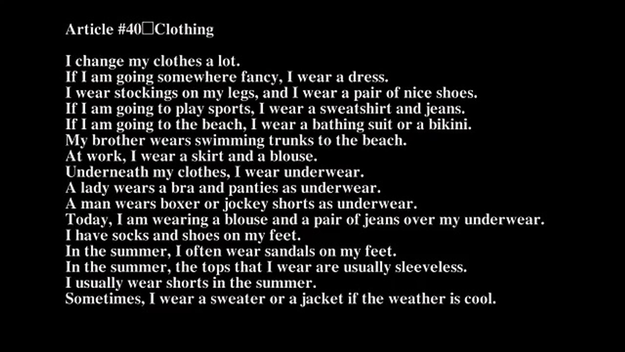 Clothing