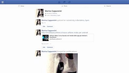 Facebook per Android - Come postare un link su Facebook