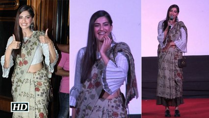 Wearing saree with shoes Sonam a big supporter of LGBT rights