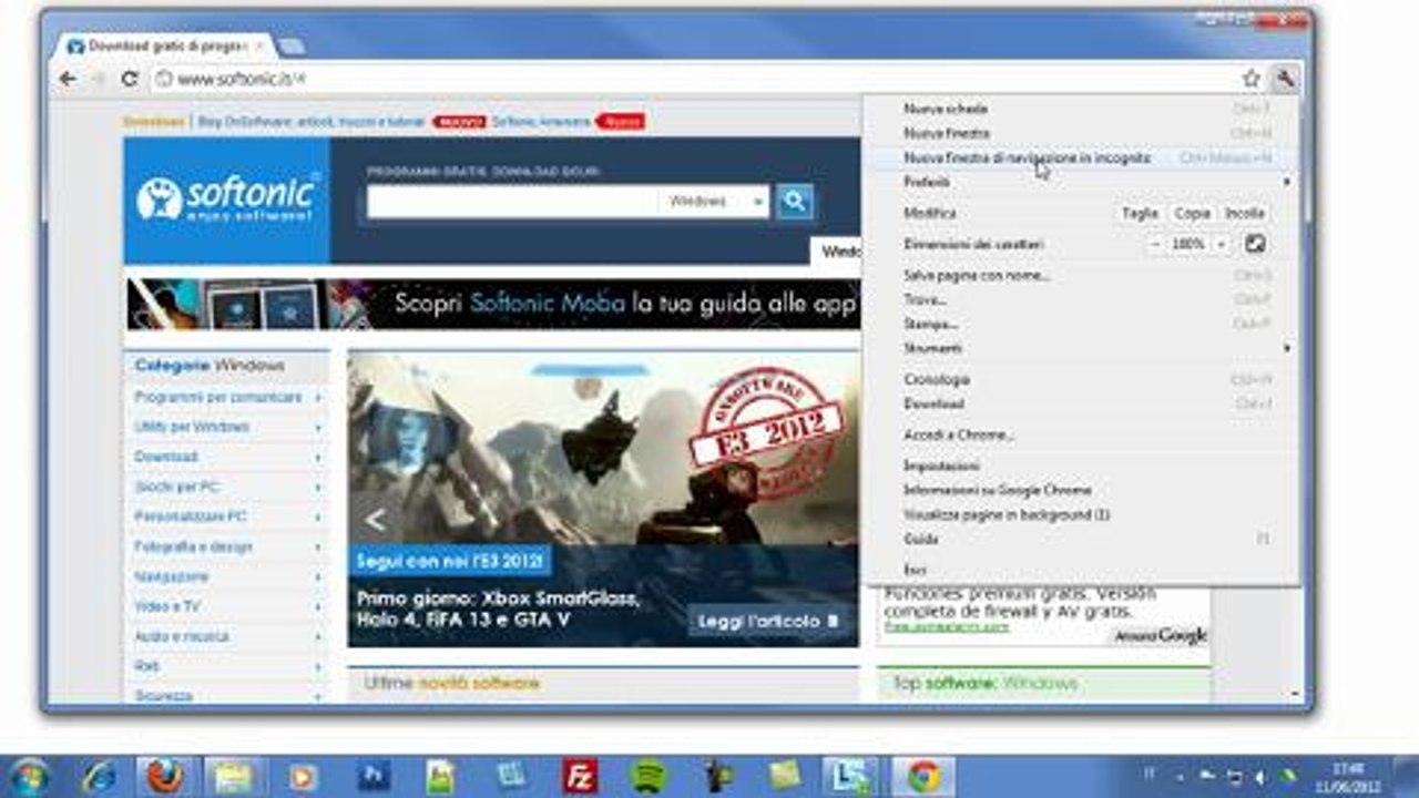 Chrome - Dove si trova la barra dei menu?