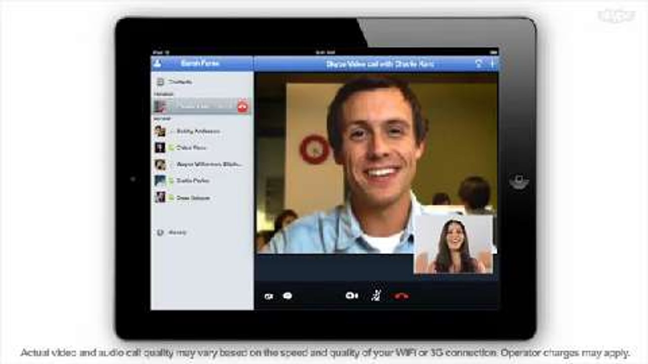Skype sur iPad - Video de démonstration
