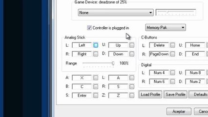 Cómo configurar el joystick de Project64