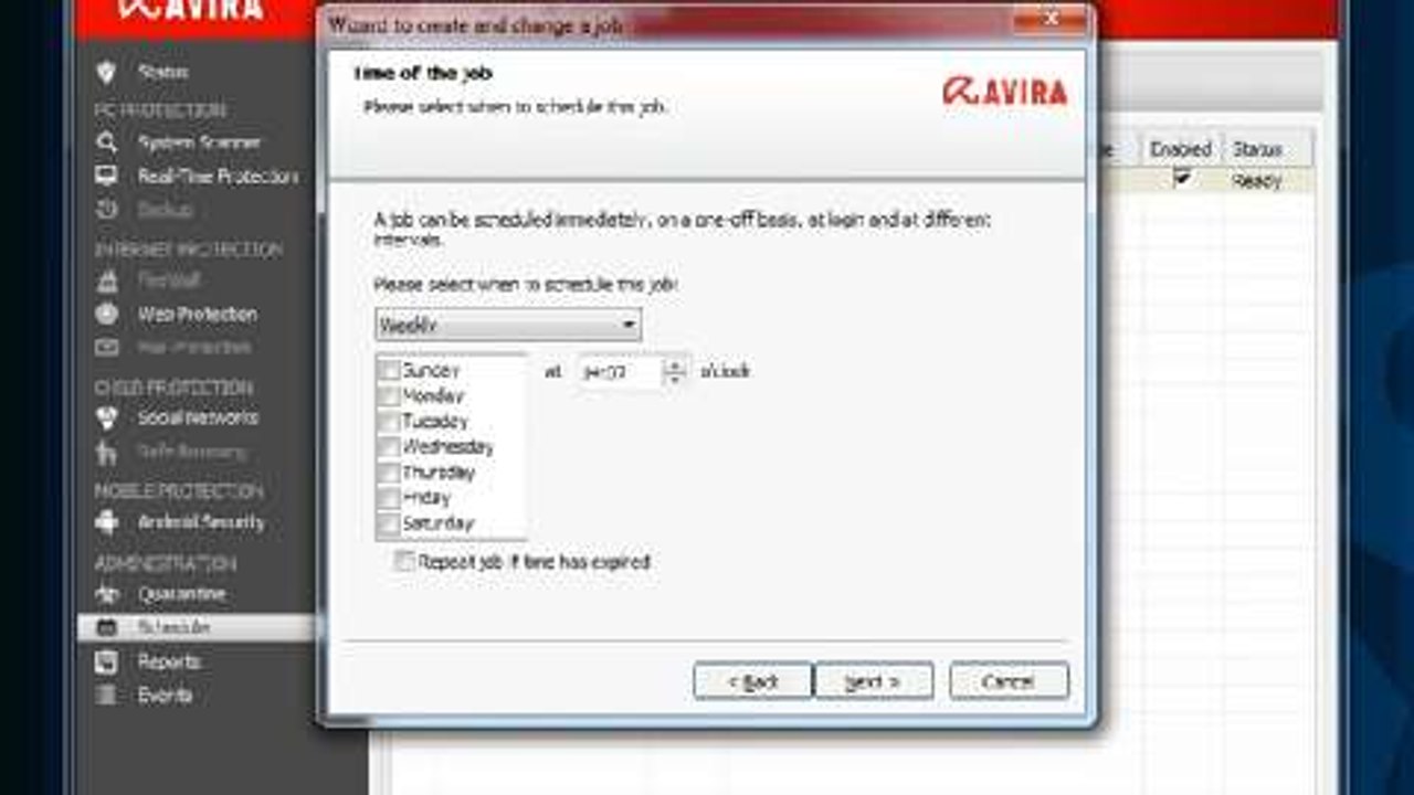 Cómo programar Avira Free Antivirus