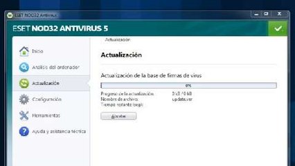 Cómo actualizar ESET NOD32