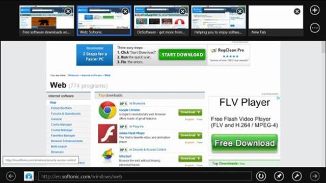 Come controllare Internet Explorer con il mouse in Windows 8