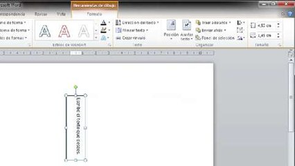 Escribe texto en vertical con Microsoft Word