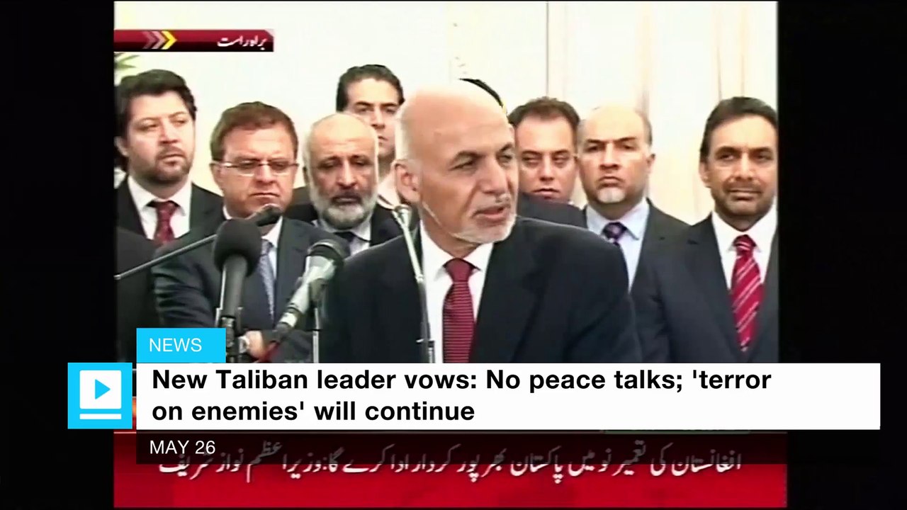 Afghan Taliban leader only wants 'terror on enemies' to continue