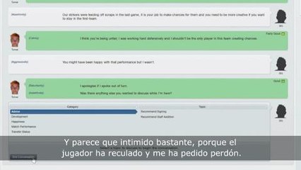 Football Manager 2012 - Tonos de las conversaciones
