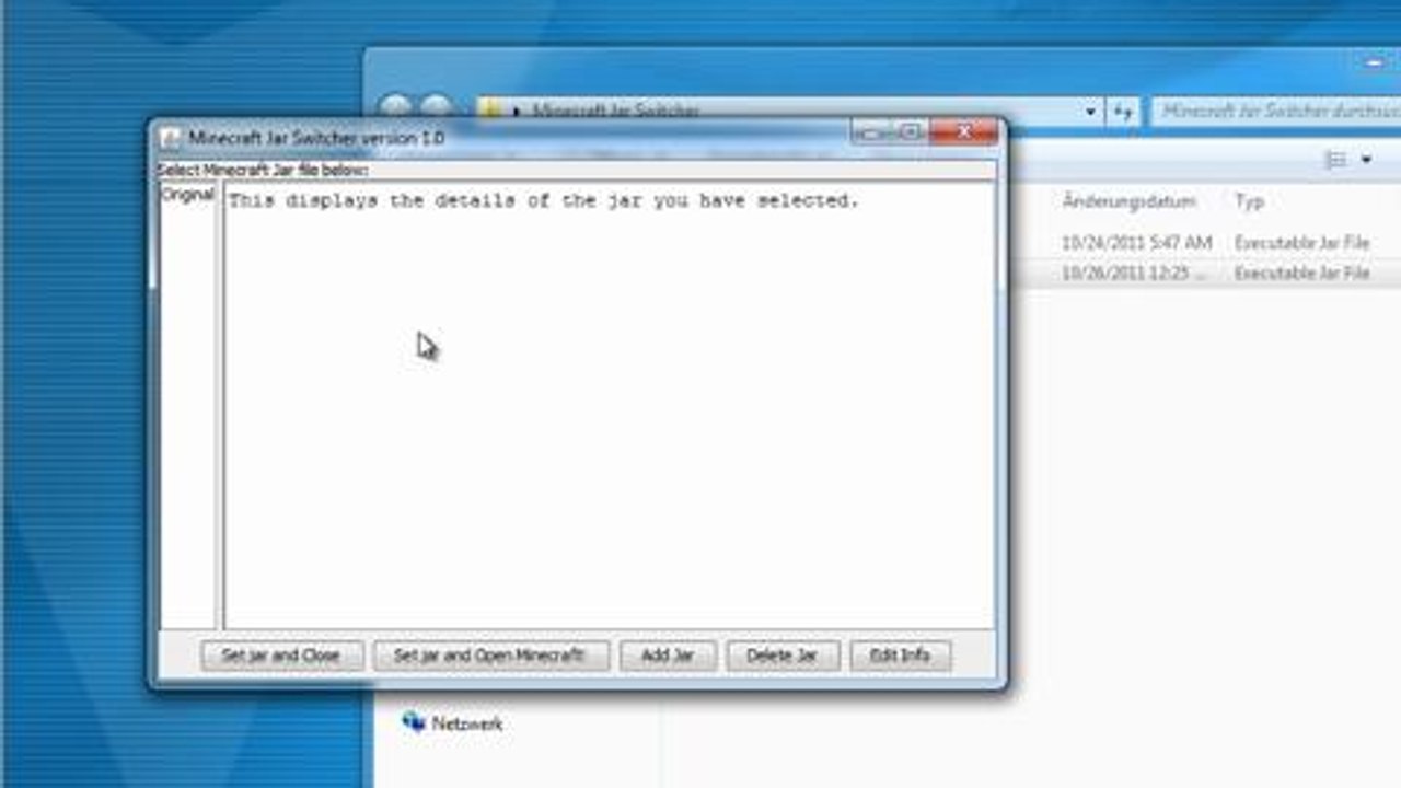 Minecraft Jar Switcher - Overview