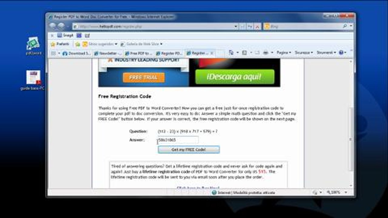Free PDF to Word Doc Converter - come ottenere i codici gratuiti per convertire i file