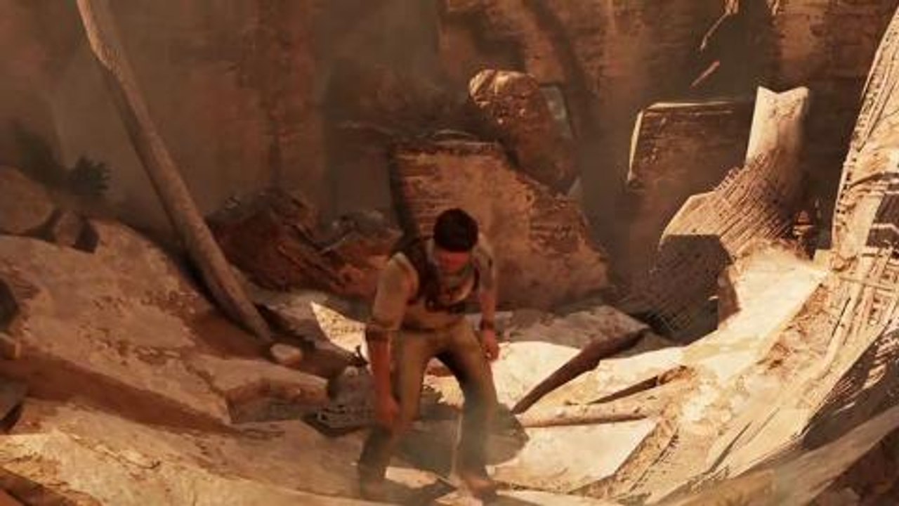 Uncharted 3: La Traición de Drake- Vídeo de jugabilidad "Desert Village" (inglés)