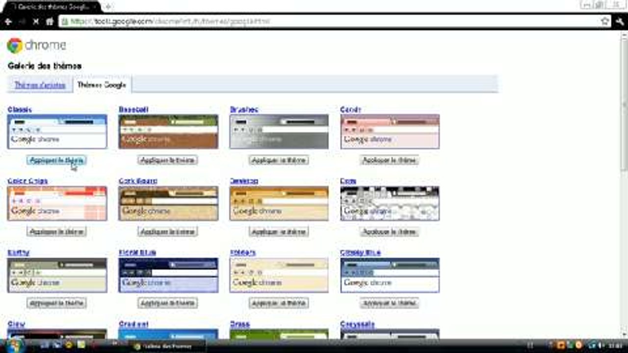 Modifier l'apparence de Google Chrome