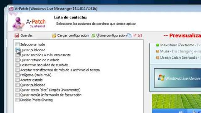 Cómo quitar la publicidad en Windows Live MSN Messenger 2009