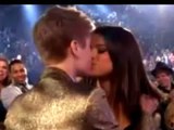 Justin Bieber and Selena Gomez kissing on Beach