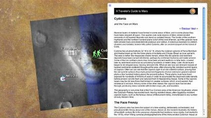 Explorer Mars avec Google Earth