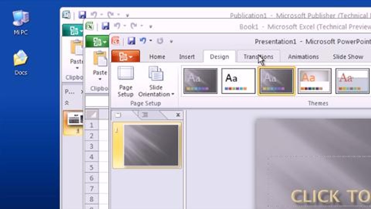 Office 2010 en video
