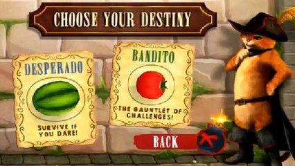 Fruit Ninja: Puss in Boots El Gato con Botas también corta frutas