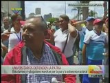 Esta fue la confusa respuesta de un profesor universitario chavista al ser cuestionado por un periodista