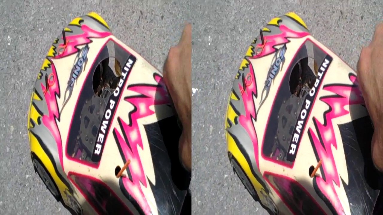 R/C Nitro Redcat 1/10 Scale Car in 3D and HD