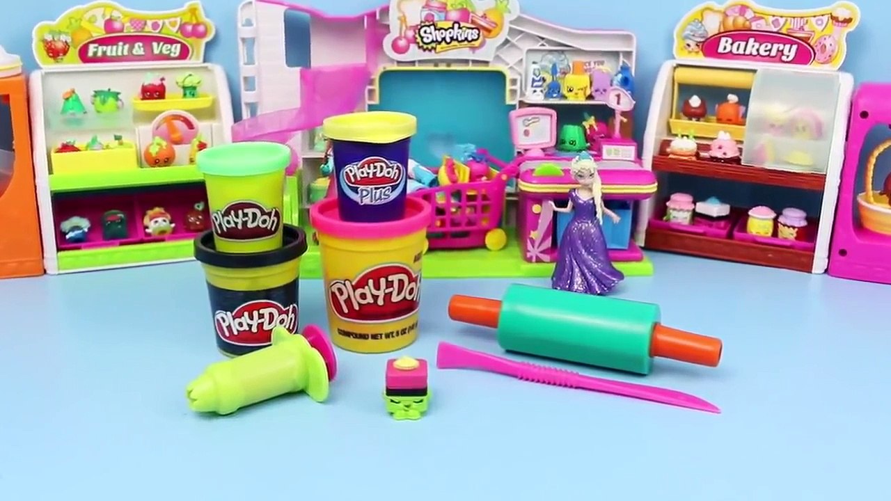 Play Doh Peppa Pig Shopkins Frozen Play Doh Elsa Magiclip Doll - NEW 2015