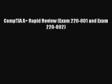 PDF CompTIA A  Rapid Review (Exam 220-801 and Exam 220-802)  EBook