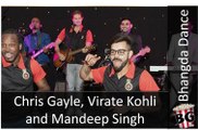 (Uncut) - Chris Gayle, Virat Kohli & Mandeep Singh  Doing Bhangra #FullOnPunjabi