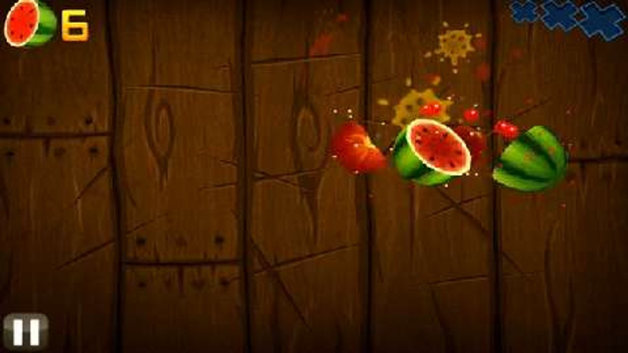 Fruit Ninja en acción