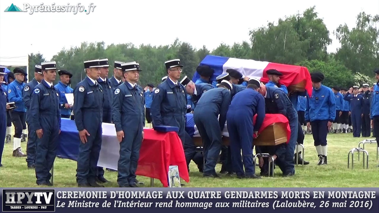 [HAUTES-PYRENEES] Hommage aux 4 gendarmes tués en montagne (26 mai 2016)
