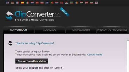 ClipConverter, el conversor de ficheros online