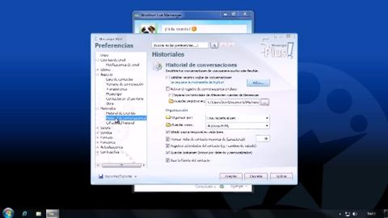 Cómo configurar Messenger Plus Live