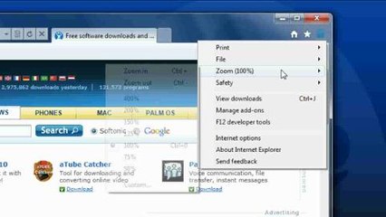 Internet Explorer 9: Un vistazo a sus menús