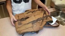 DesertWolf Retro Canvas Leather Backpack Hiking Rucksack Fit 19' Laptop Review